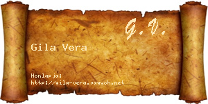 Gila Vera névjegykártya